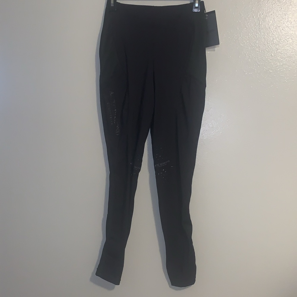 Slim High-Waist Black Leggings - Women